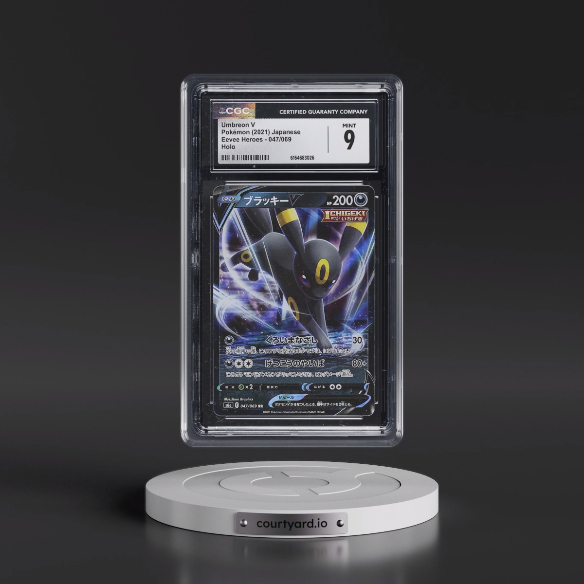 2021 Eevee Heroes #047/069 Umbreon V - Holo (CGC 9 MINT)