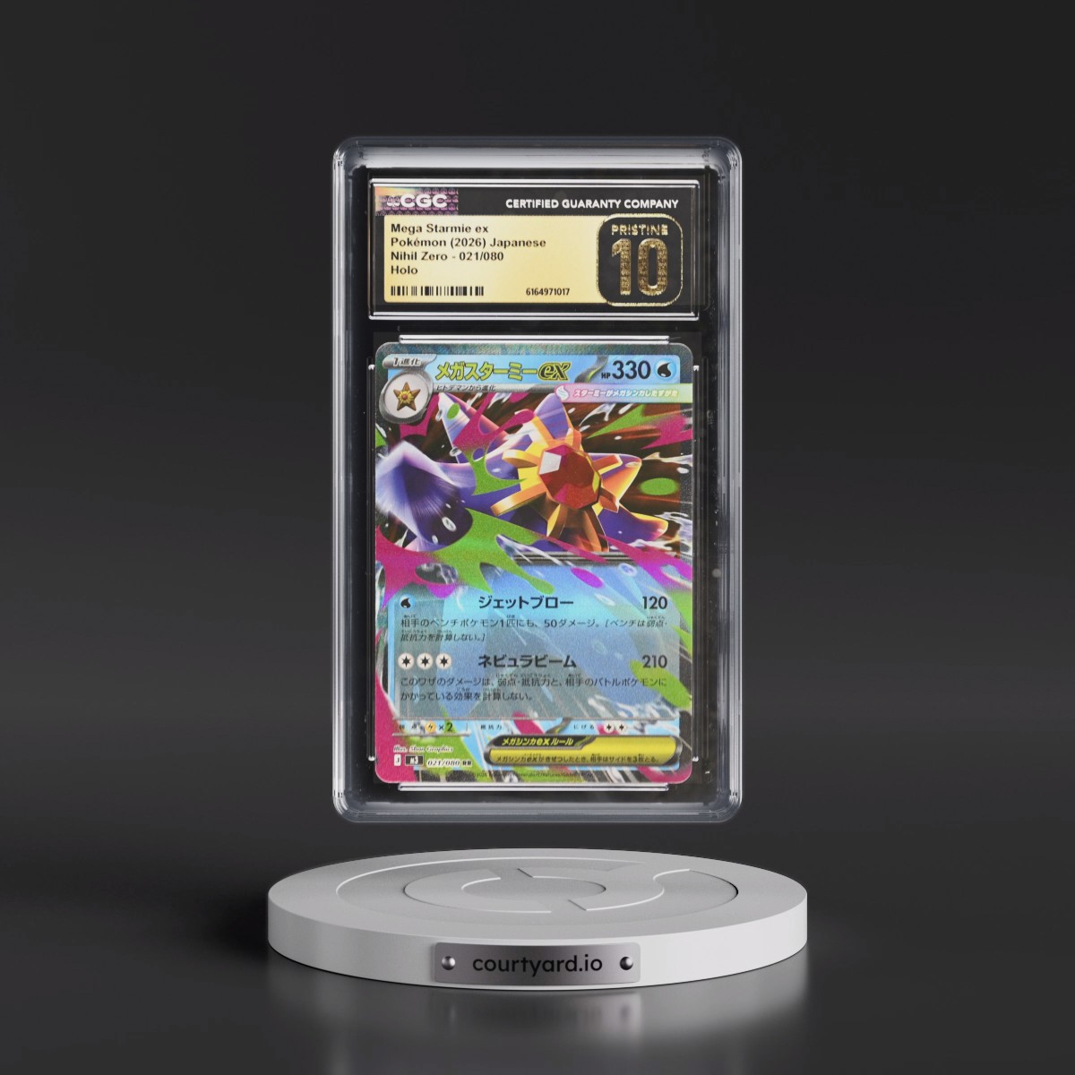 2026 Nihil Zero - M3 #021/080 Mega Starmie ex - Holo (CGC 10 PRISTINE)
