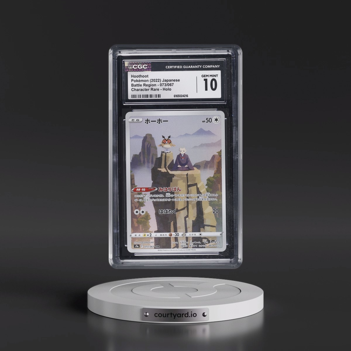 2022 Battle Region #073/067 Hoothoot - Character Rare Holo (CGC 10 GEM MINT)