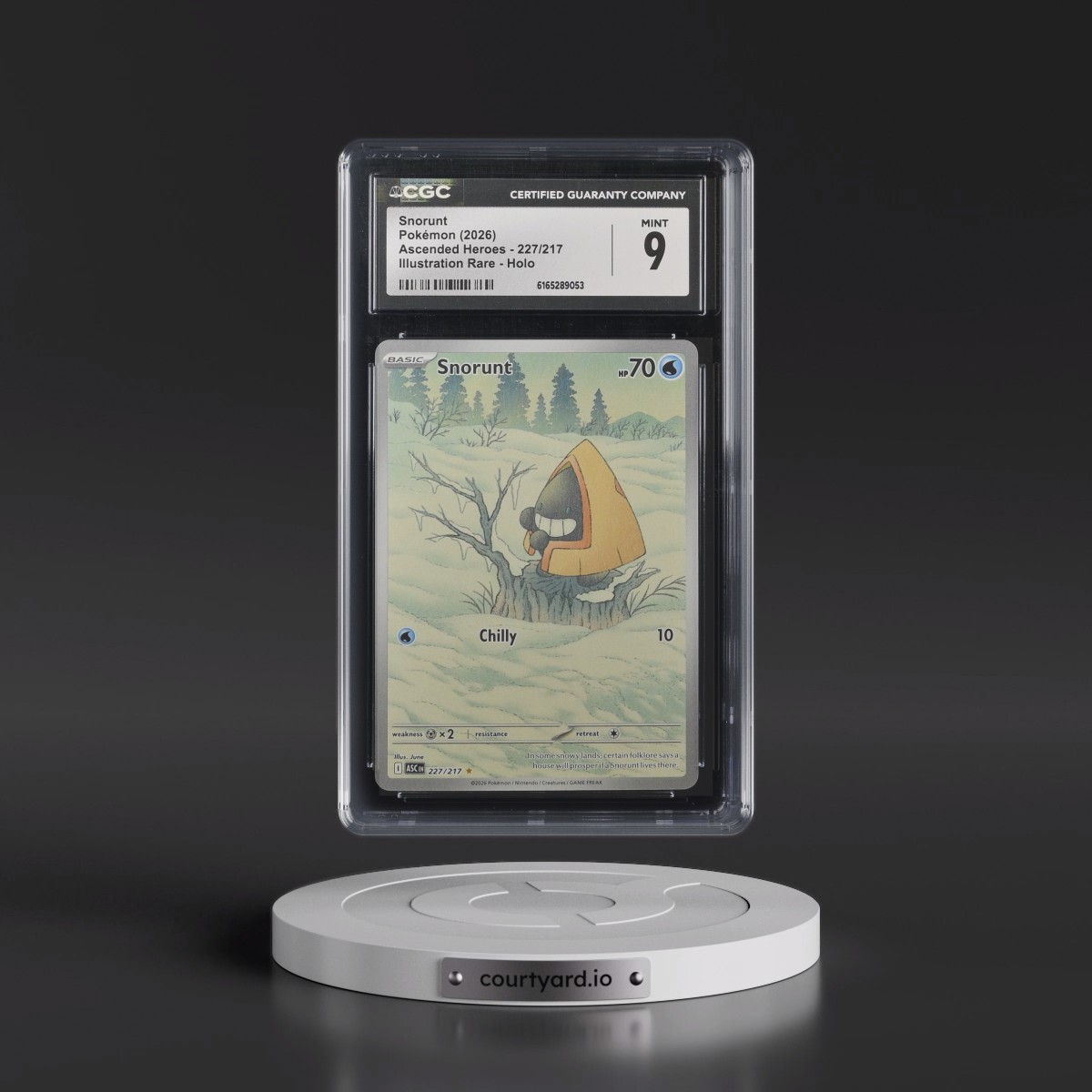 2026 Ascended Heroes - ASC EN #227/217 Snorunt - Illustration Rare Holo (CGC 9 MINT)