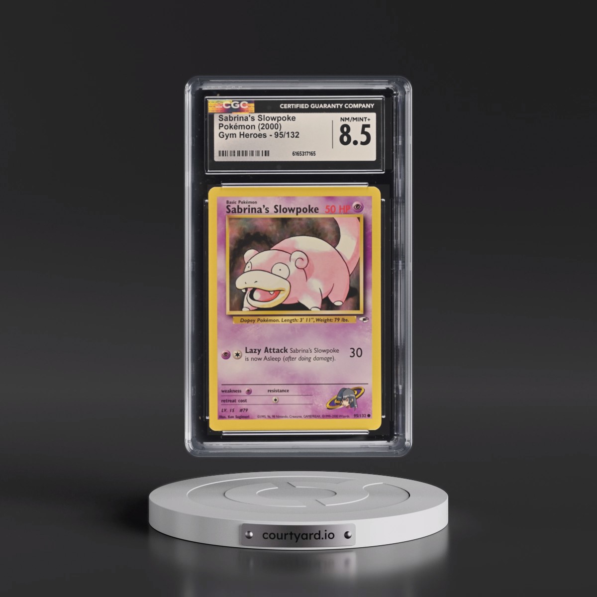 2000 Gym Heroes #95/132 Sabrina's Slowpoke (CGC 8.5 NM-MT+)