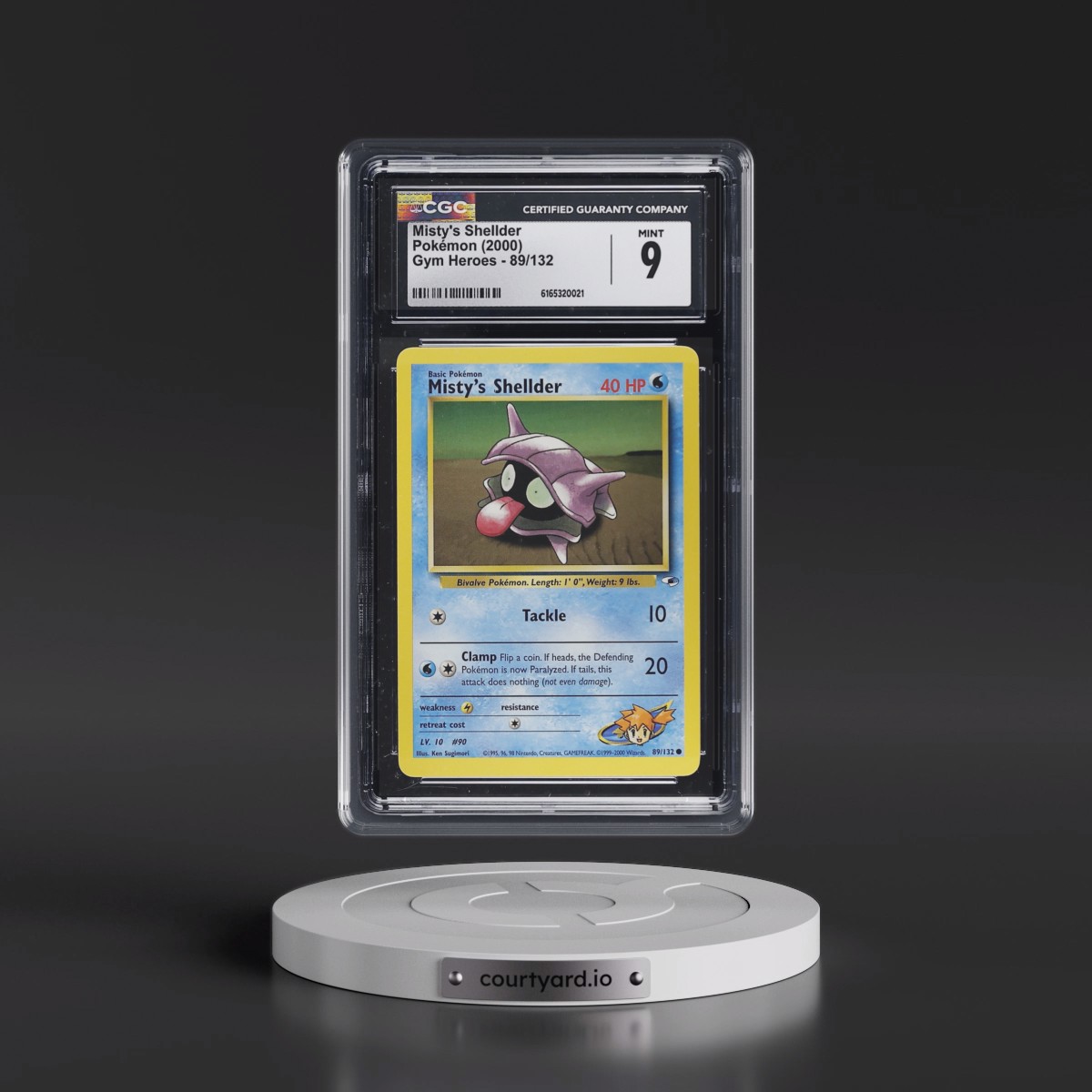 2000 Gym Heroes #89/132 Misty's Shellder (CGC 9 MINT)