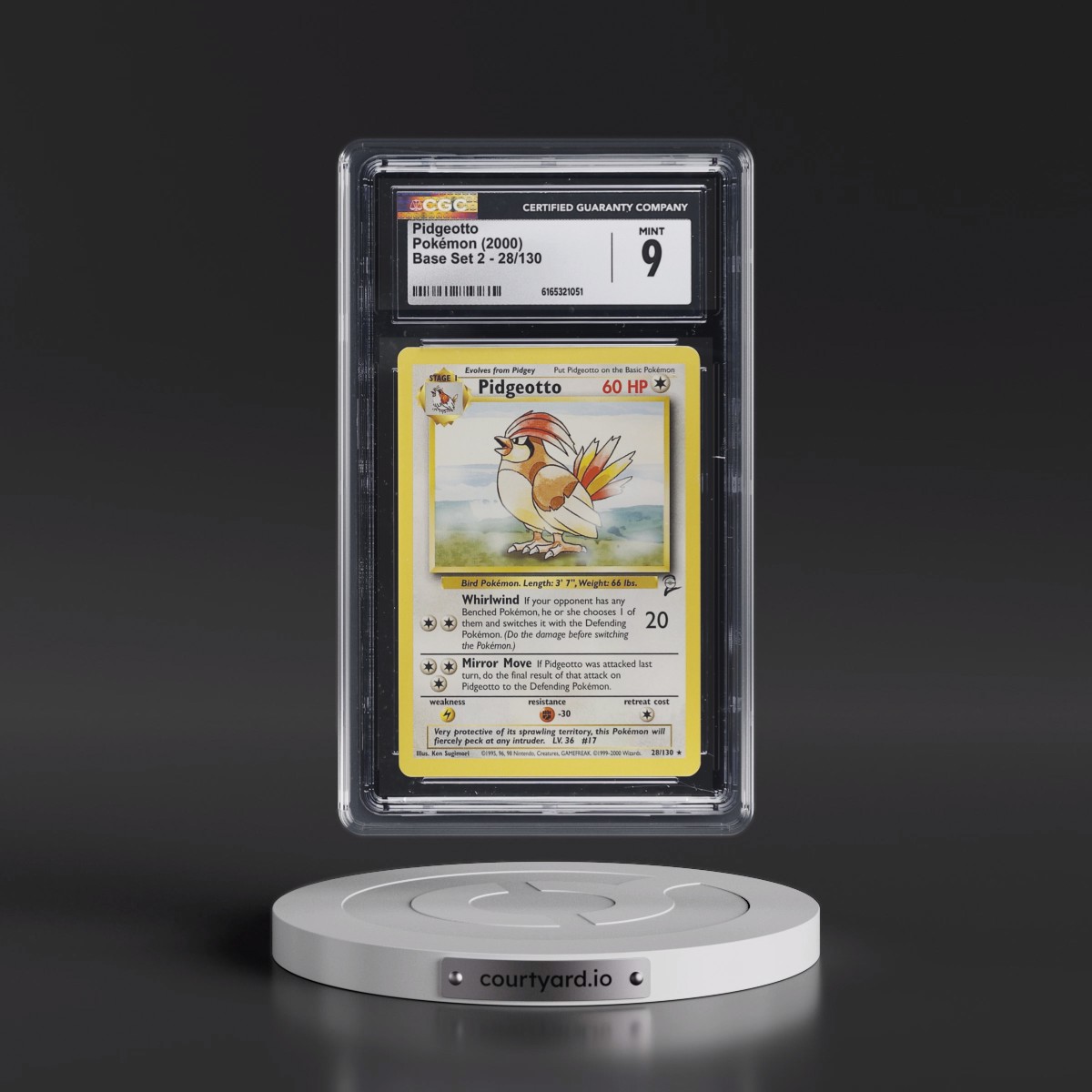 2000 Base Set 2 #28/130 Pidgeotto (CGC 9 MINT)
