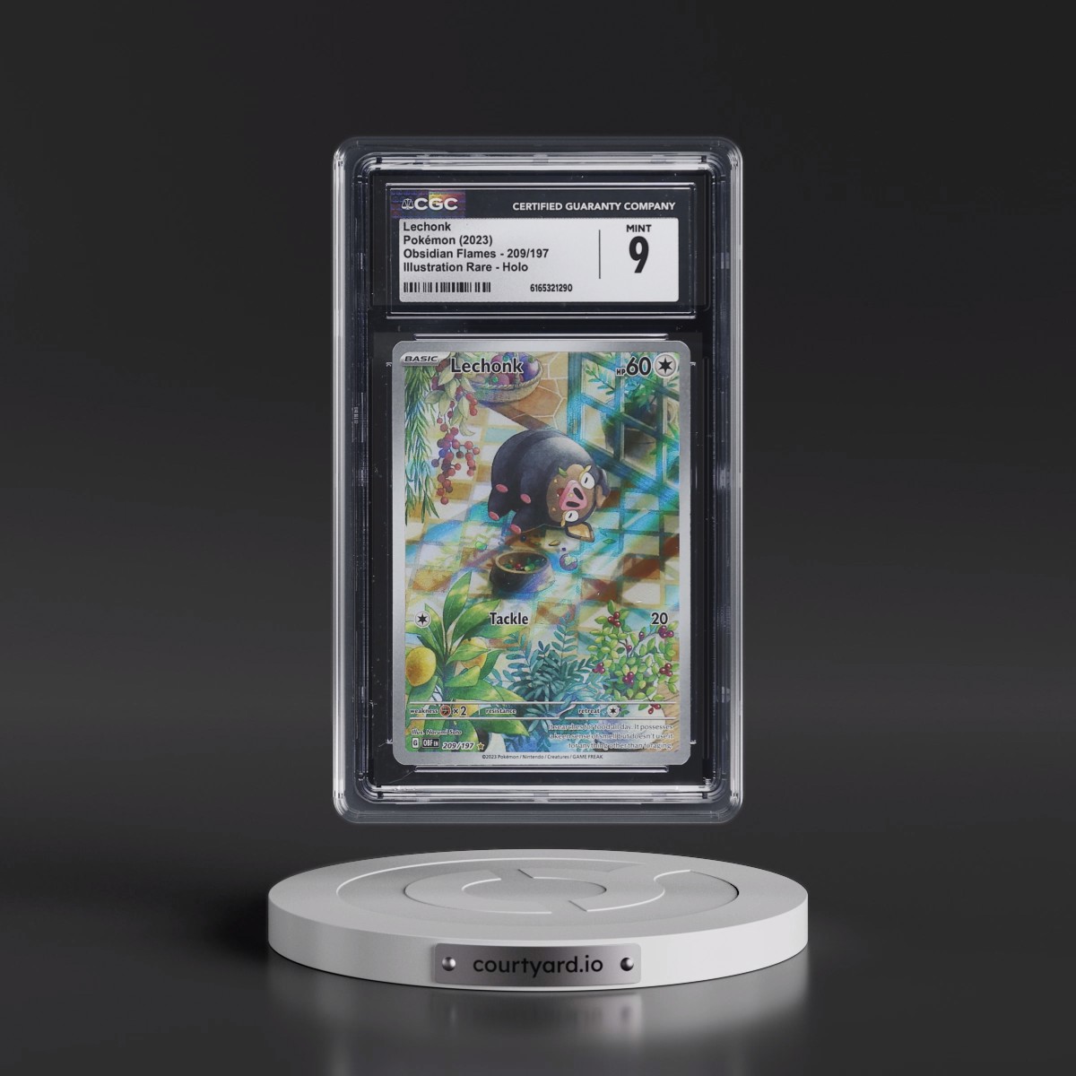 2023 Obsidian Flames - OBF EN #209/197 Lechonk - Illustration Rare Holo (CGC 9 MINT)