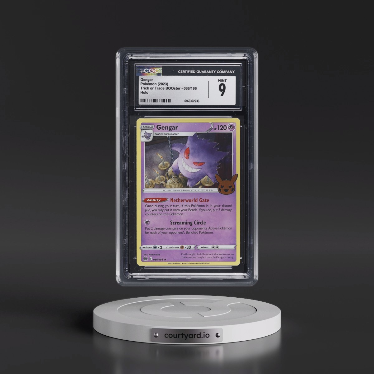 2023 Trick or Trade BOOster (2023) #066/196 Gengar - Holo (CGC 9 MINT)