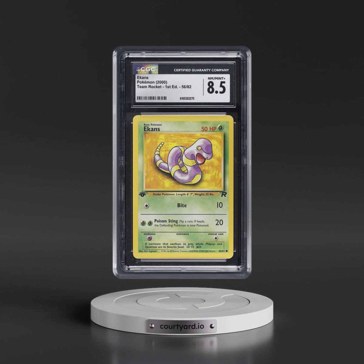 2000 Team Rocket Ekans - 1st Edition #56/82 CGC 8.5