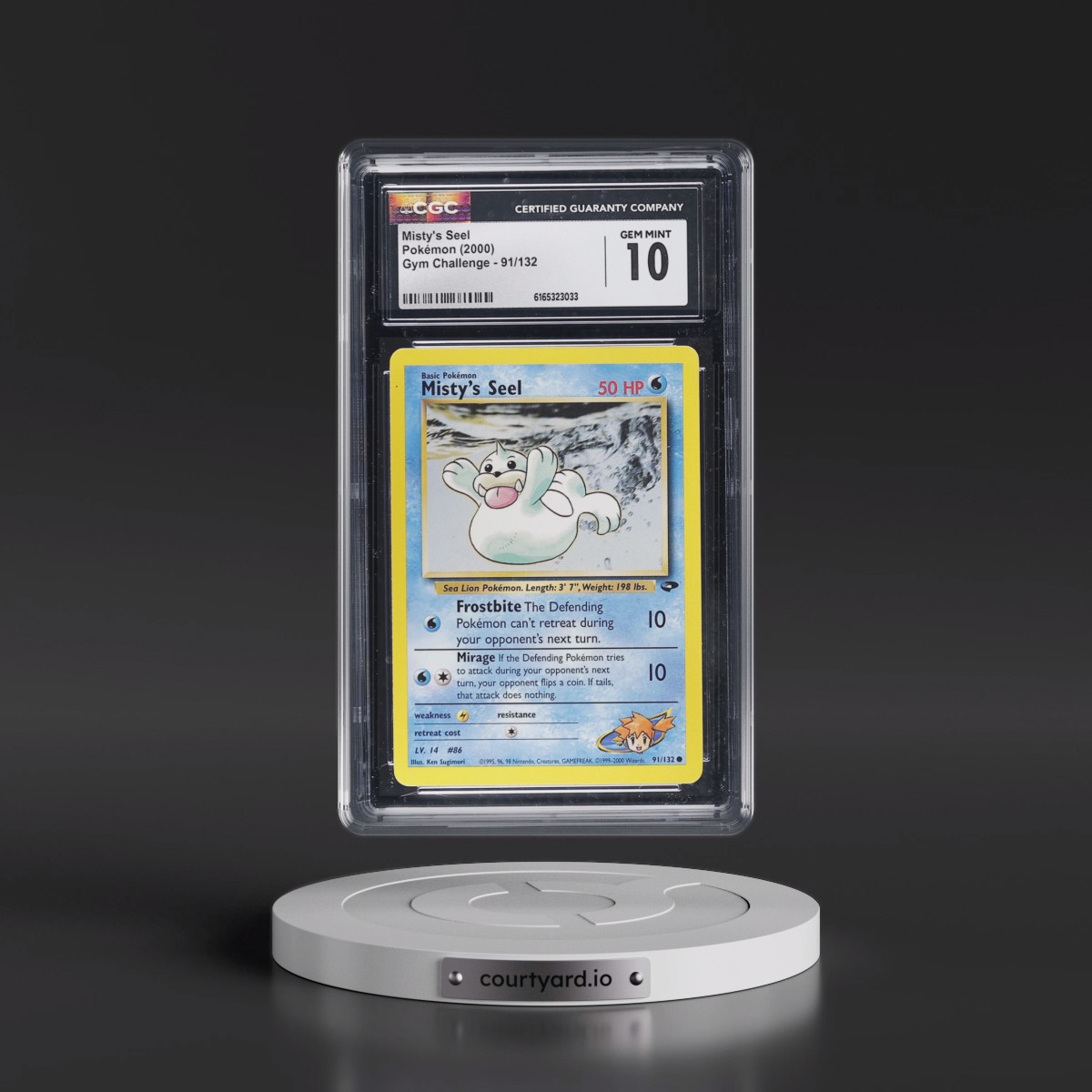 2000 Gym Challenge Misty's Seel #91/132 CGC 10