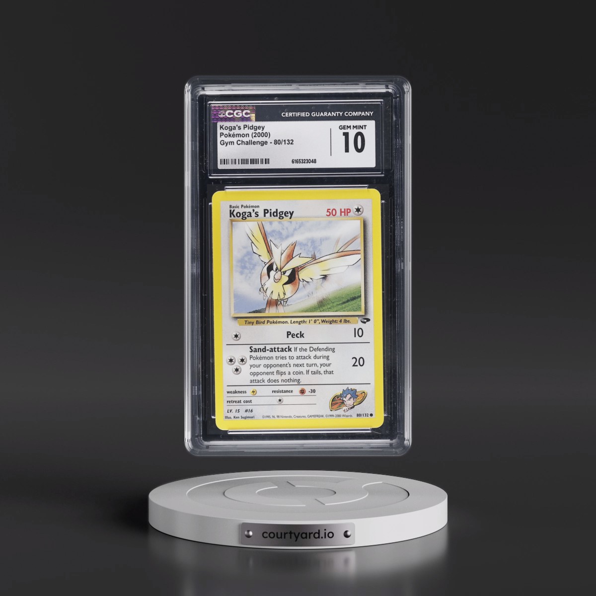 2000 Gym Challenge #80/132 Koga's Pidgey (CGC 10 GEM MINT)