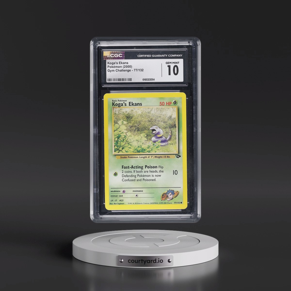 2000 Gym Challenge #77/132 Koga's Ekans (CGC 10 GEM MINT)