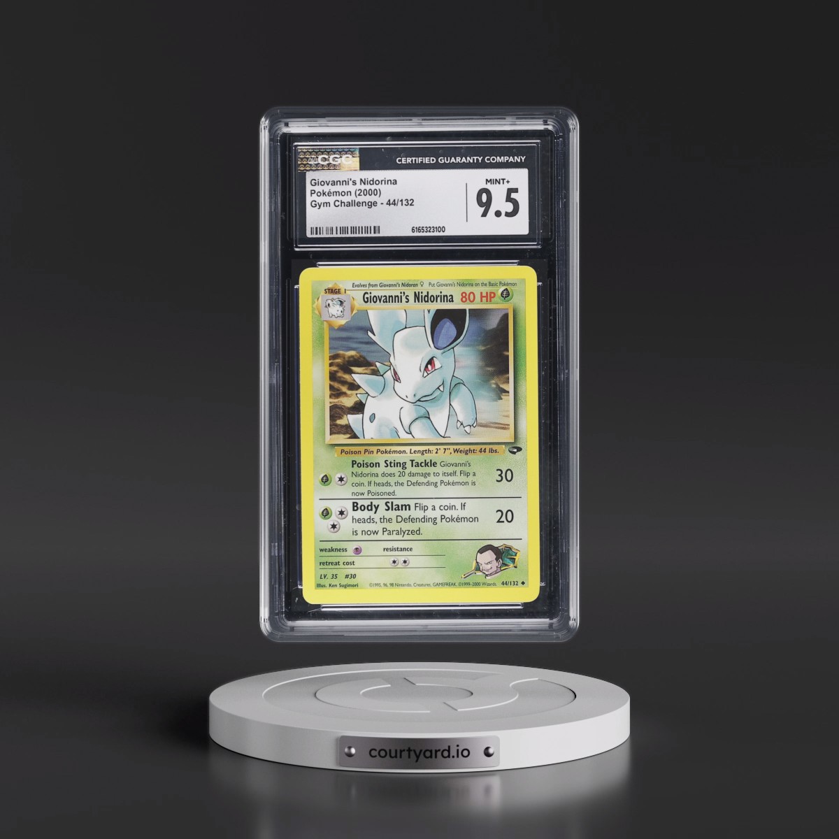 2000 Gym Challenge #44/132 Giovanni's Nidorina (CGC 9.5 MINT+)