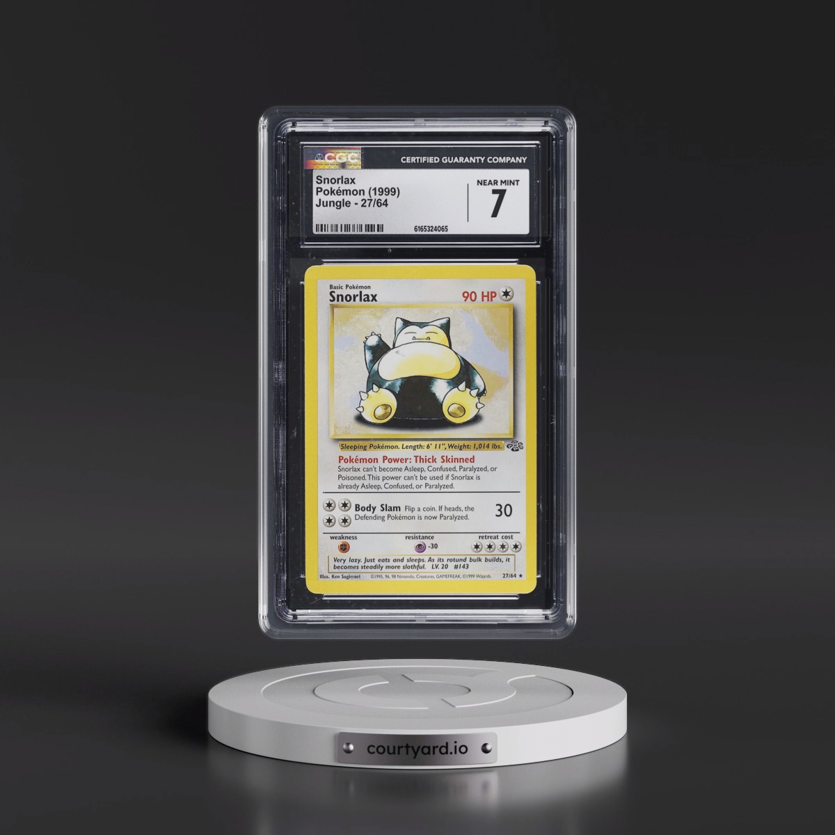 1999 Jungle #27/64 Snorlax (CGC 7 NM)