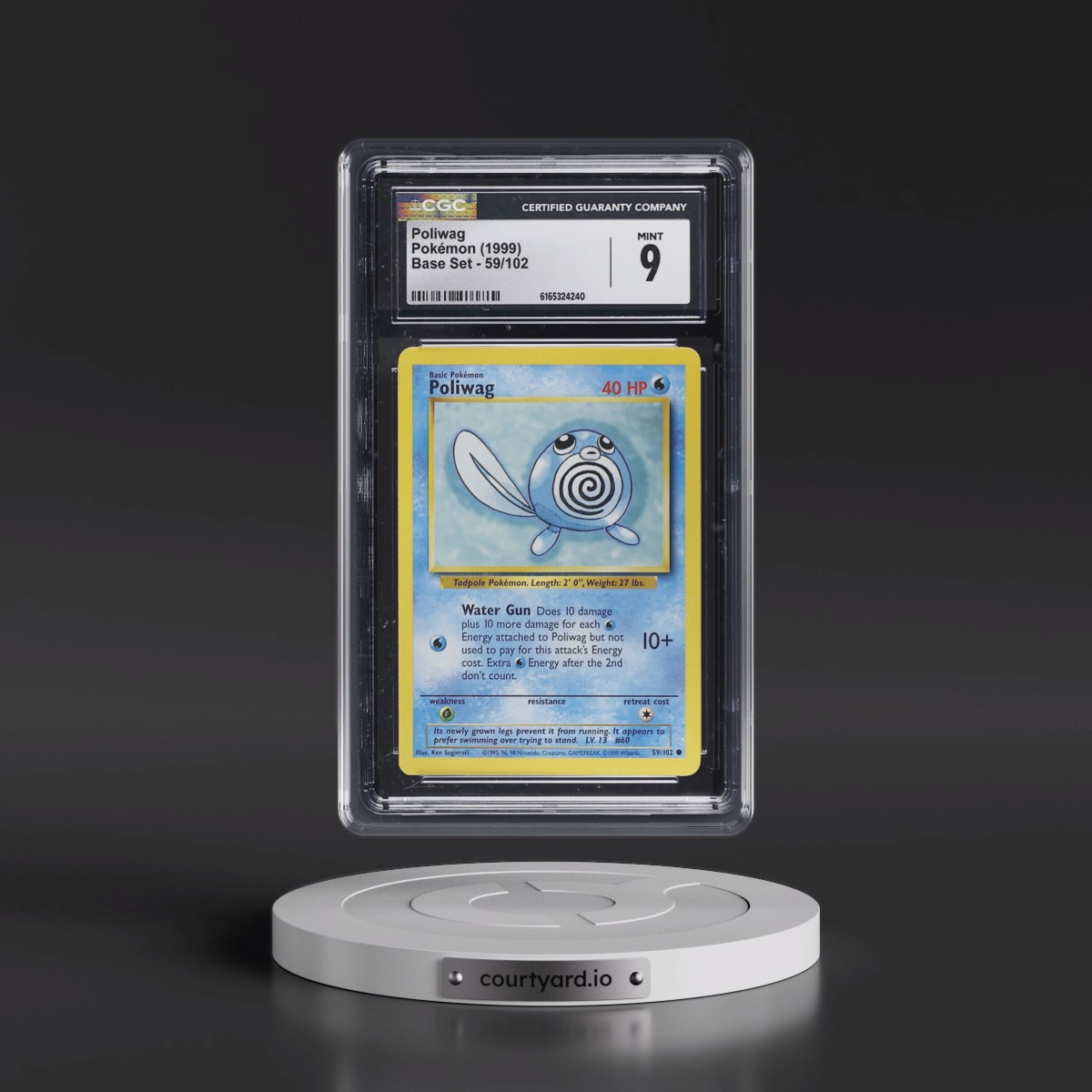 1999 Base Set #59/102 Poliwag (CGC 9 MINT)