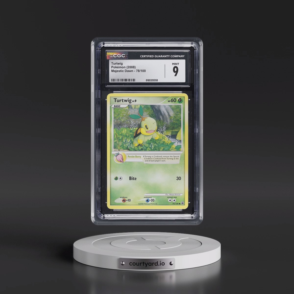 2008 Majestic Dawn #78/100 Turtwig (CGC 9 MINT)