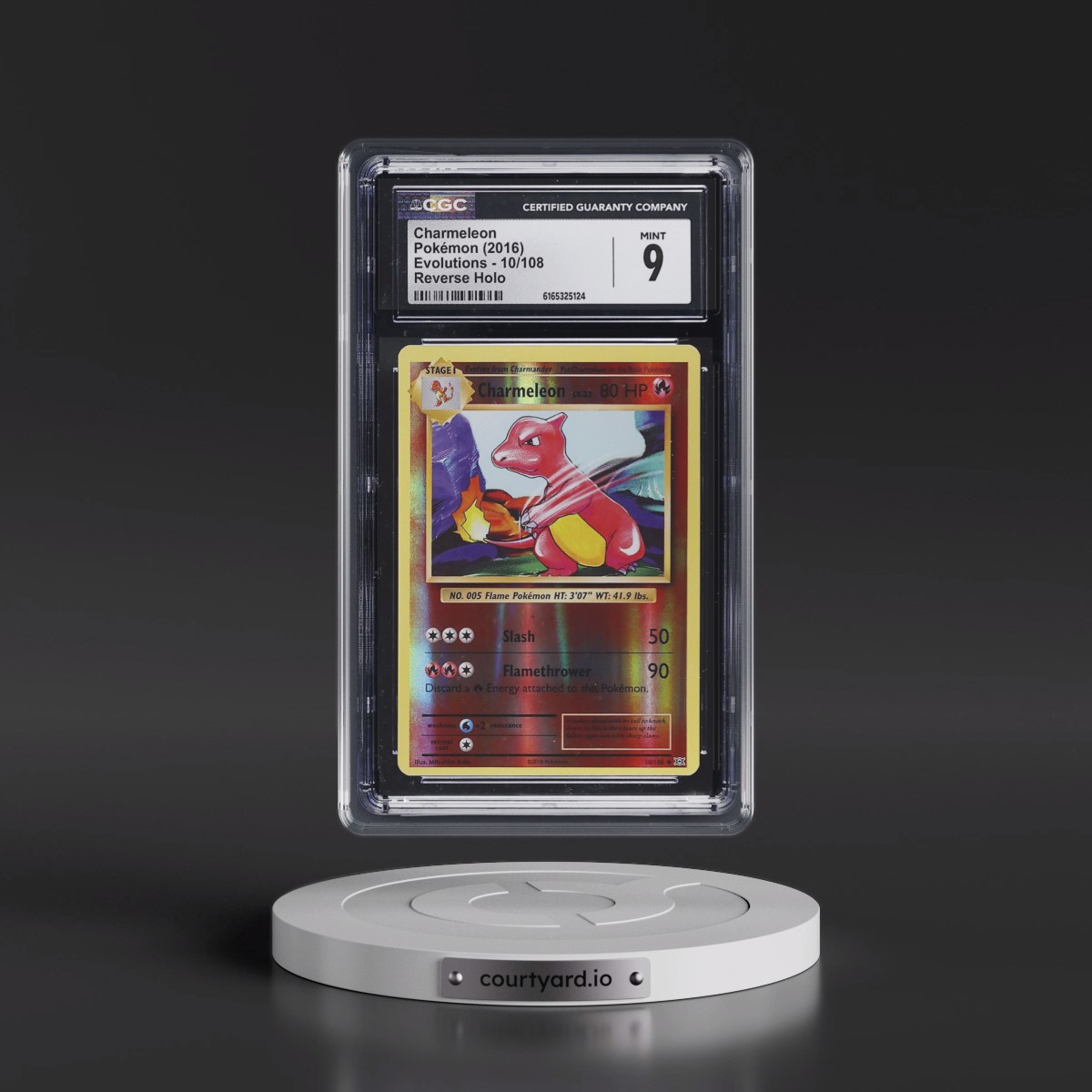 2016 Evolutions #10/108 Charmeleon - Reverse Holo (CGC 9 MINT)