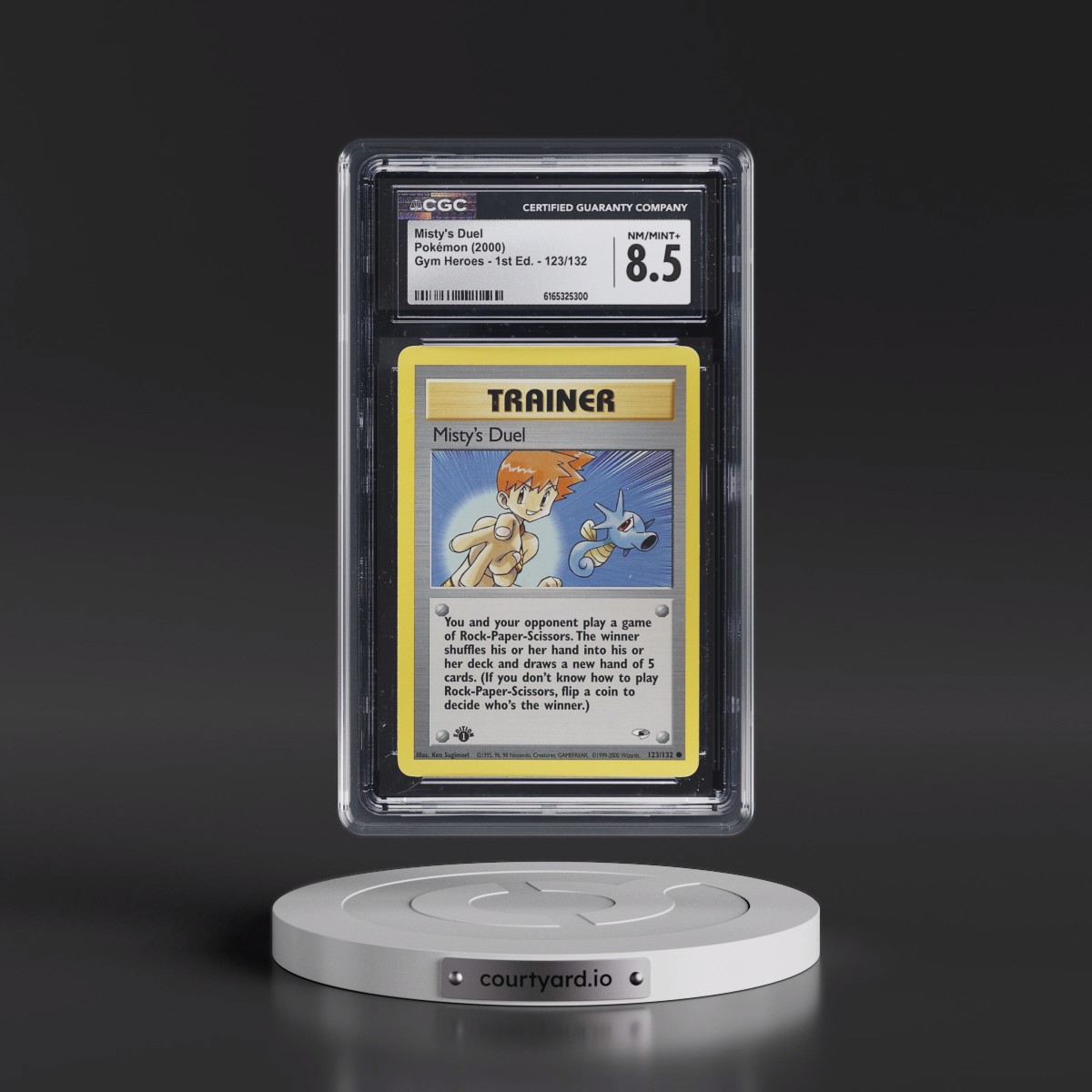 2000 Gym Heroes #123/132 Misty's Duel - 1st Edition 1st Edition (CGC 8.5 NM-MT+)