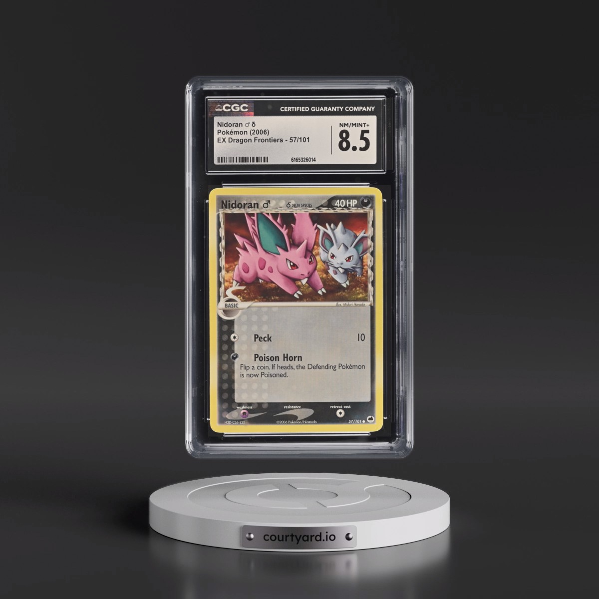 2006 EX Dragon Frontiers #57/101 Nidoran ♂ δ (CGC 8.5 NM-MT+)