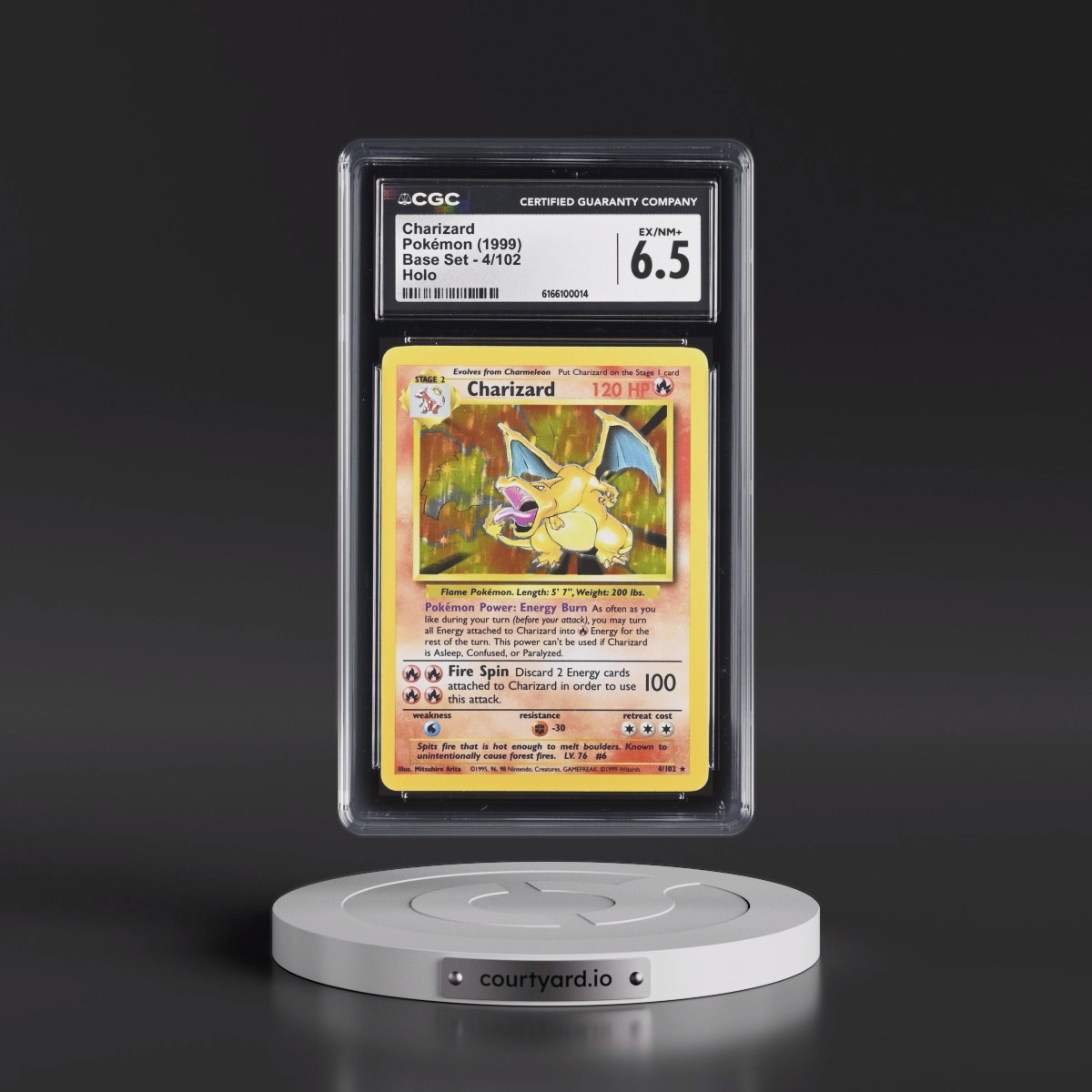 1999 Base Set #4/102 Charizard - Holo (CGC 6.5 EX-NM+) - Photo