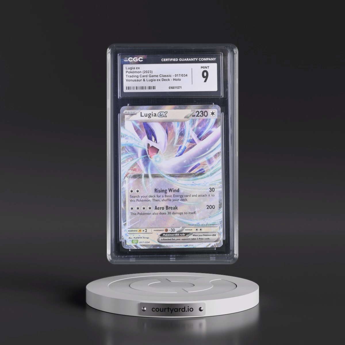 2023 Trading Card Game Classic - CLV, CLC, CLB #017/034 Lugia ex - Venusaur & Lugia ex Deck - CLV Holo (CGC 9 MINT)