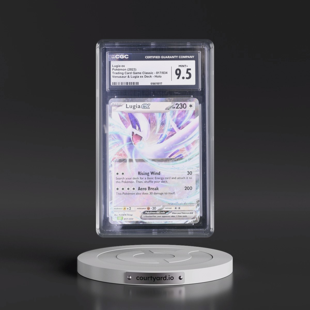 2023 Trading Card Game Classic - CLV, CLC, CLB #017/034 Lugia ex - Venusaur & Lugia ex Deck - CLV Holo (CGC 9.5 MINT+)