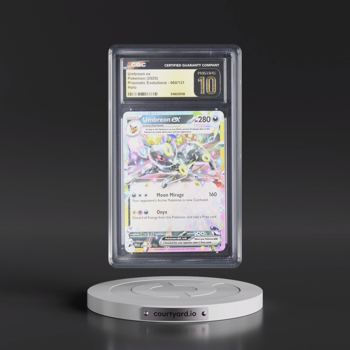 2024 Prismatic Evolutions - PRE EN #060/131 Umbreon ex - Holo (CGC 10 PRISTINE)
