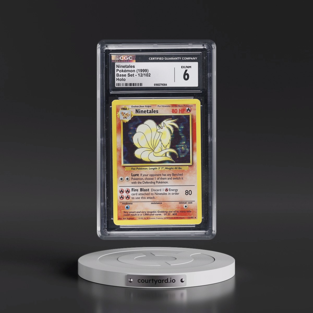 1999 Base Set #12/102 Ninetales - Holo (CGC 6 EX-NM)