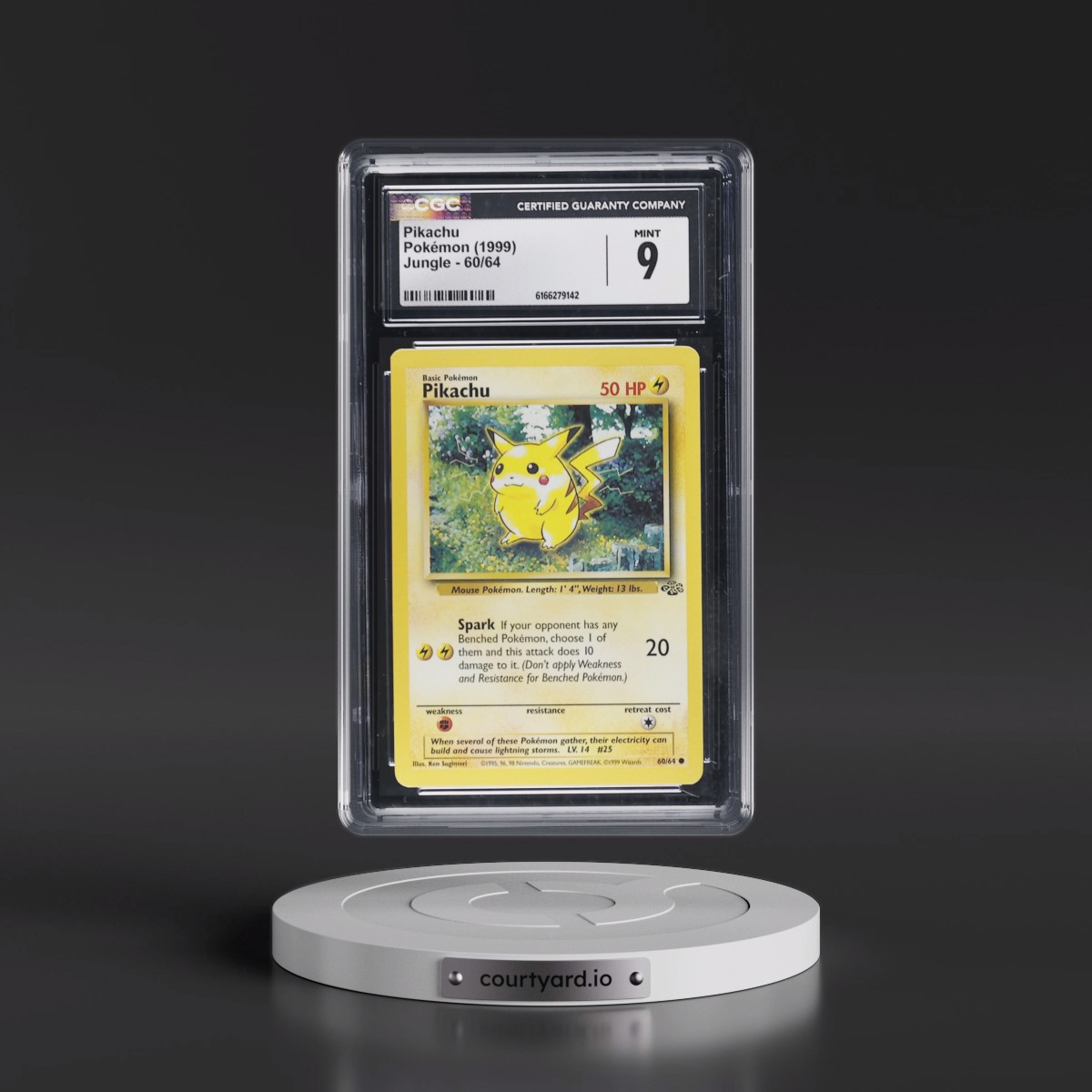 1999 Jungle #60/64 Pikachu (CGC 9 MINT)