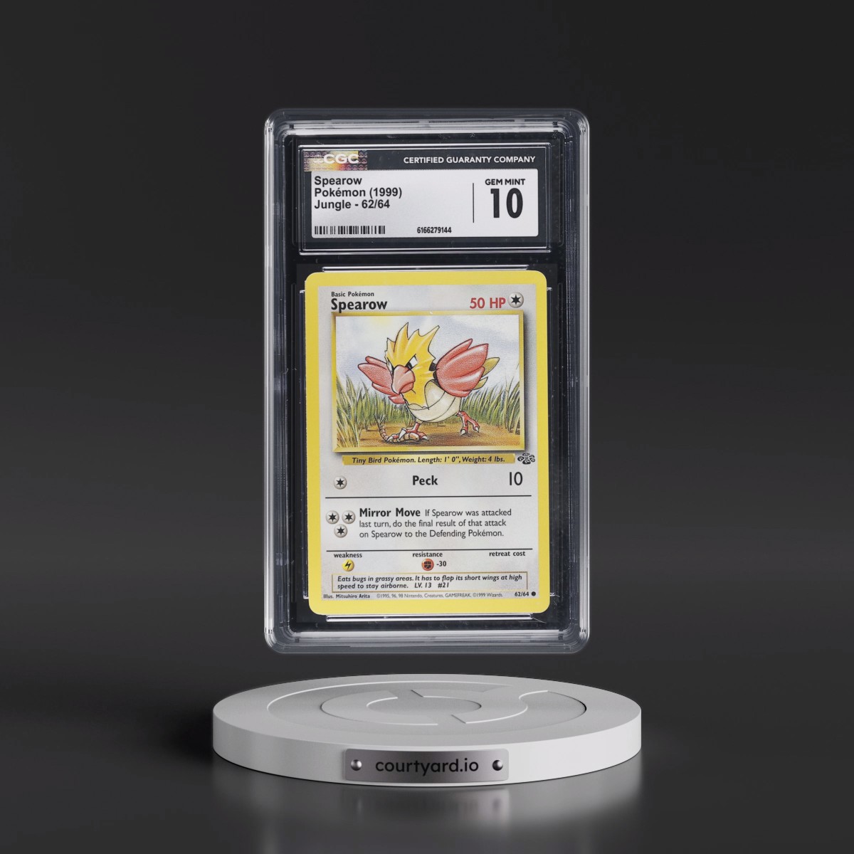 1999 Jungle #62/64 Spearow (CGC 10 GEM MINT)