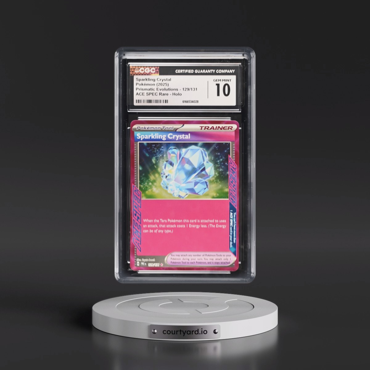 2024 Prismatic Evolutions - PRE EN #129/131 Sparkling Crystal - ACE SPEC Rare Holo (CGC 10 GEM MINT)