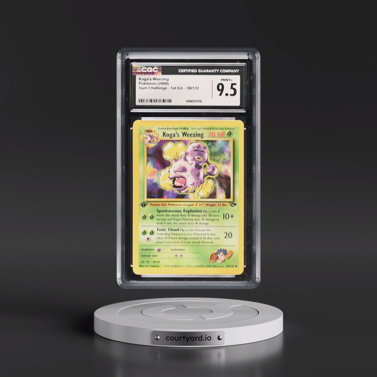 2000 Gym Challenge #50/132 Koga's Weezing - 1st Edition 1st Edition (CGC 9.5 MINT+)