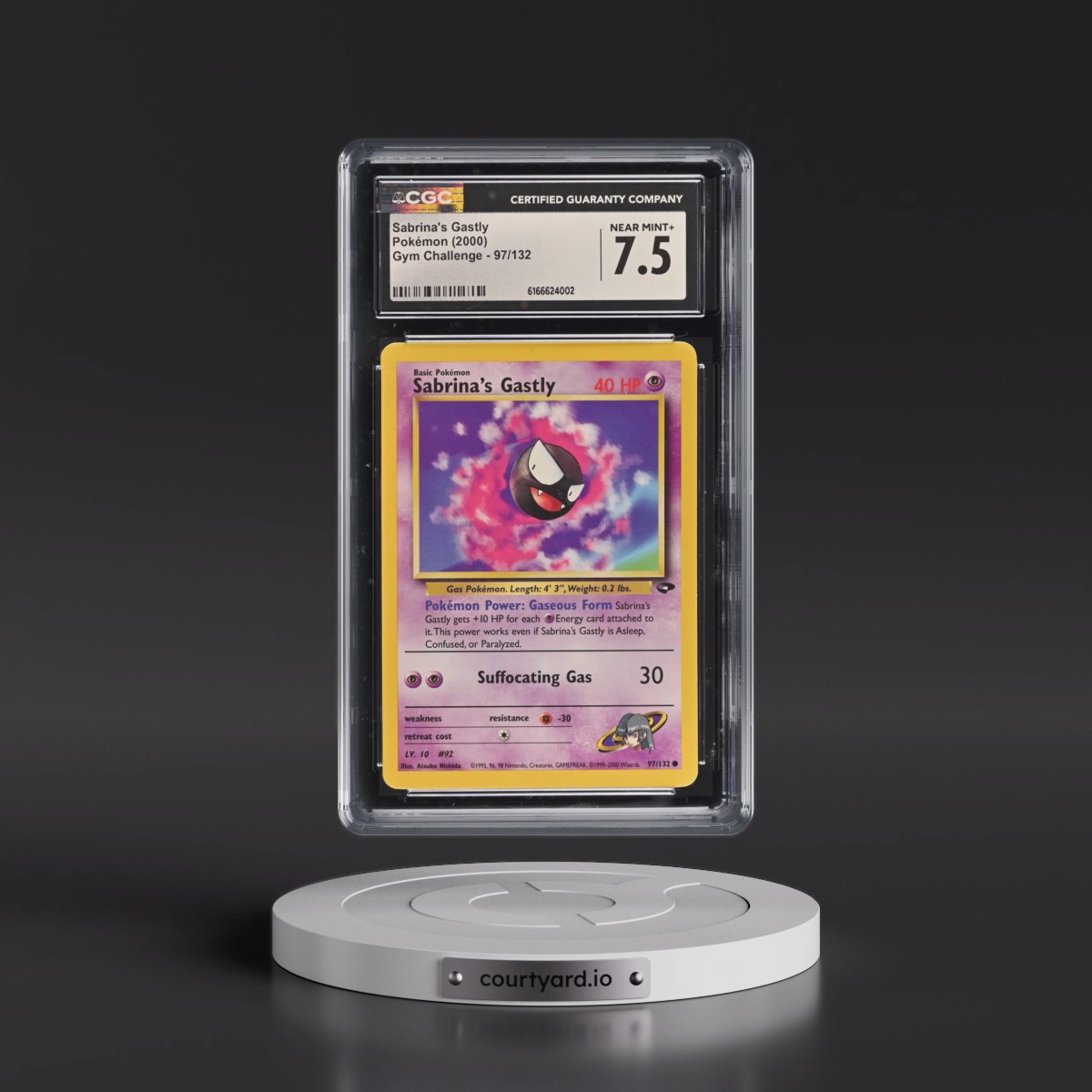 2000 Gym Challenge #97/132 Sabrina's Gastly (CGC 7.5 NM+)