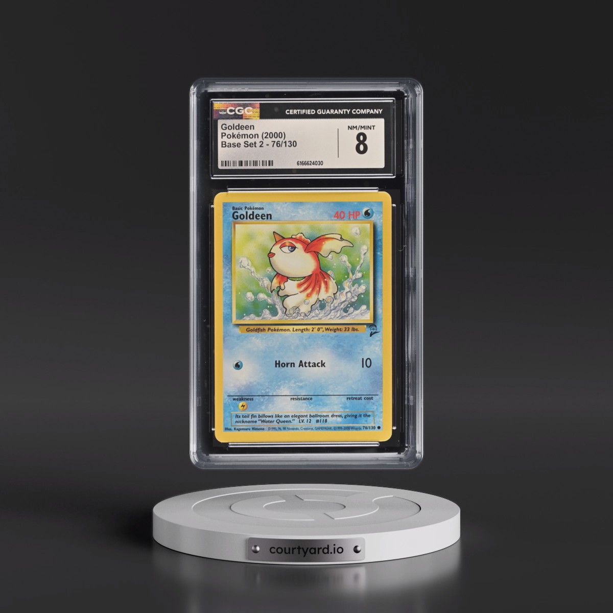 2000 Base Set 2 #76/130 Goldeen (CGC 8 NM-MT)