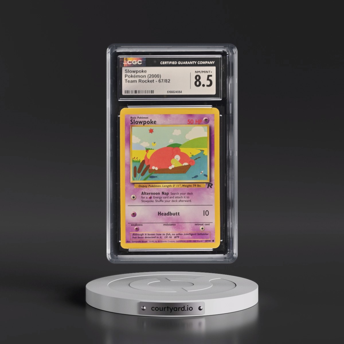 1999 Team Rocket #67/82 Slowpoke (CGC 8.5 NM-MT+)