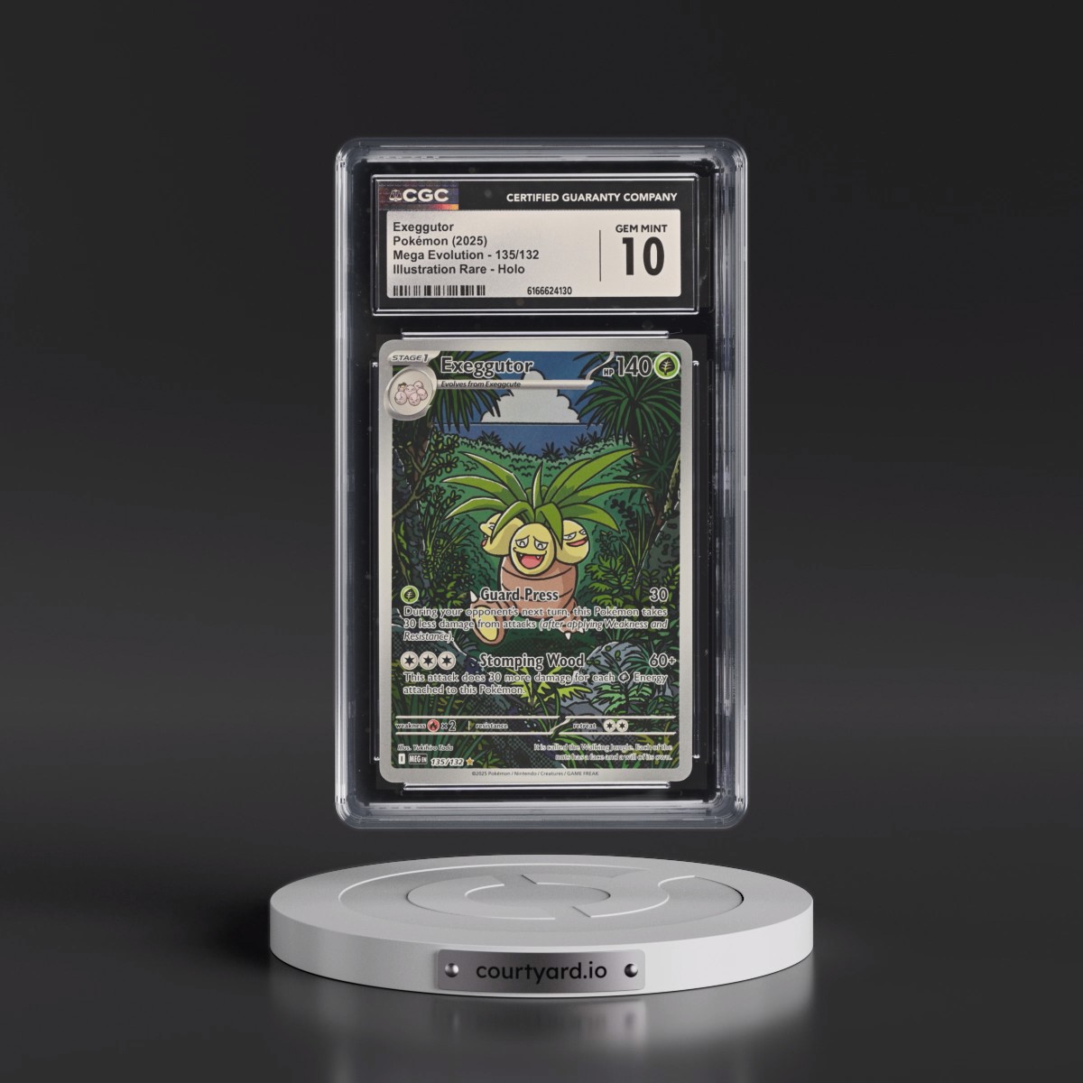 2025 Mega Evolution - MEG EN #135/132 Exeggutor - Illustration Rare Holo (CGC 10 GEM MINT)