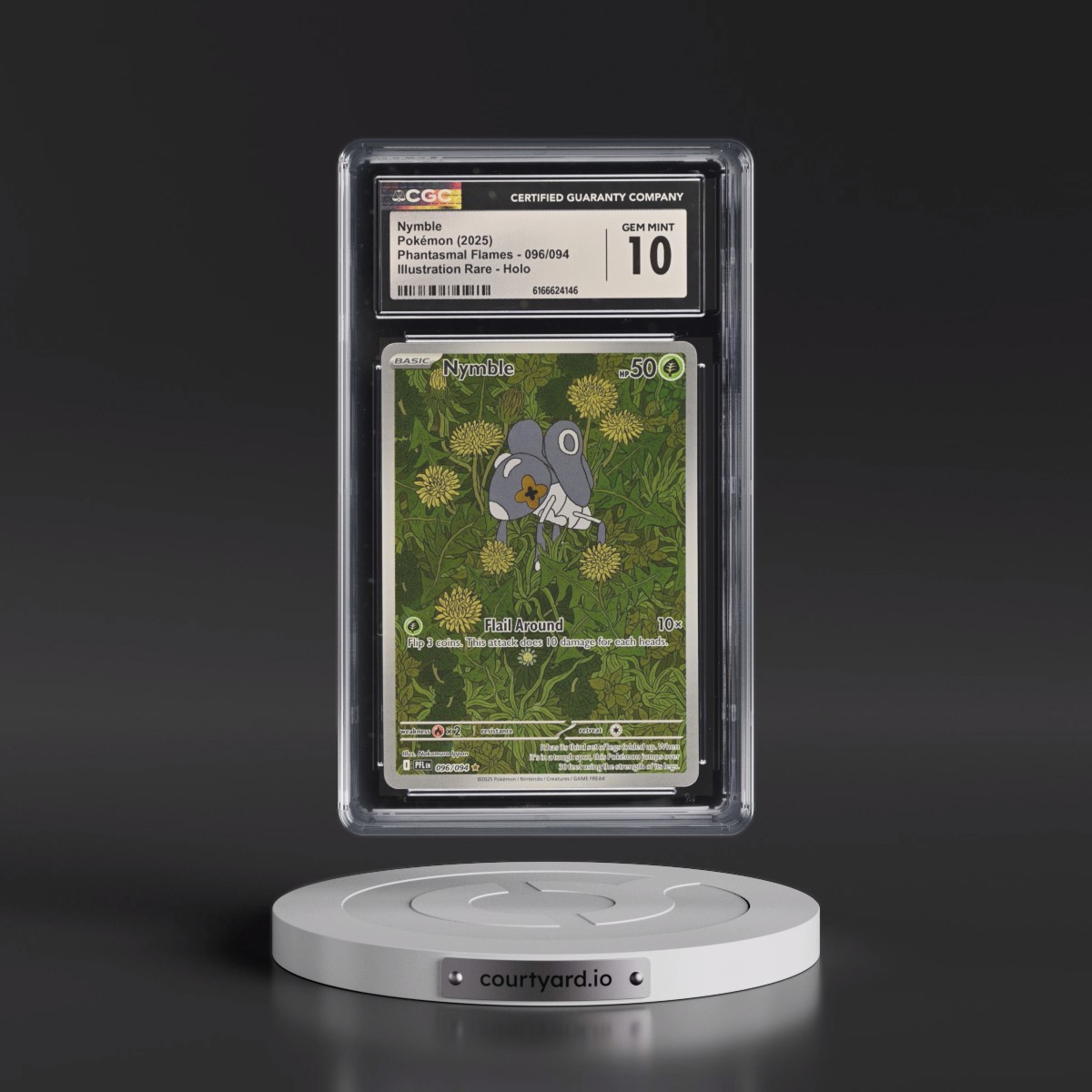 2025 Phantasmal Flames - PFL EN #096/094 Nymble - Illustration Rare Holo (CGC 10 GEM MINT)