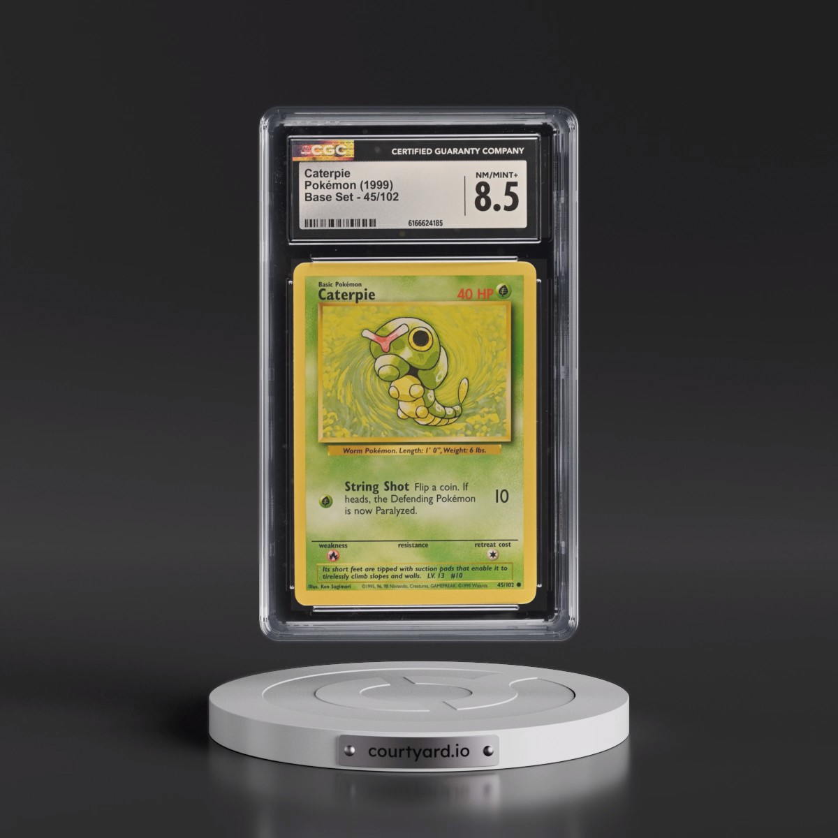 1999 Base Set #45/102 Caterpie (CGC 8.5 NM-MT+)