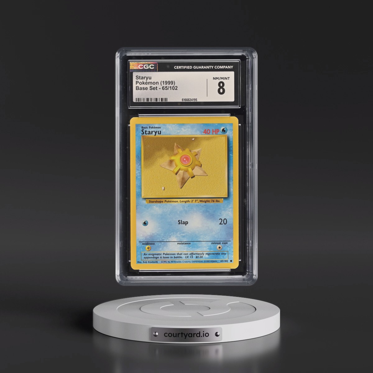 1999 Base Set #65/102 Staryu (CGC 8 NM-MT)