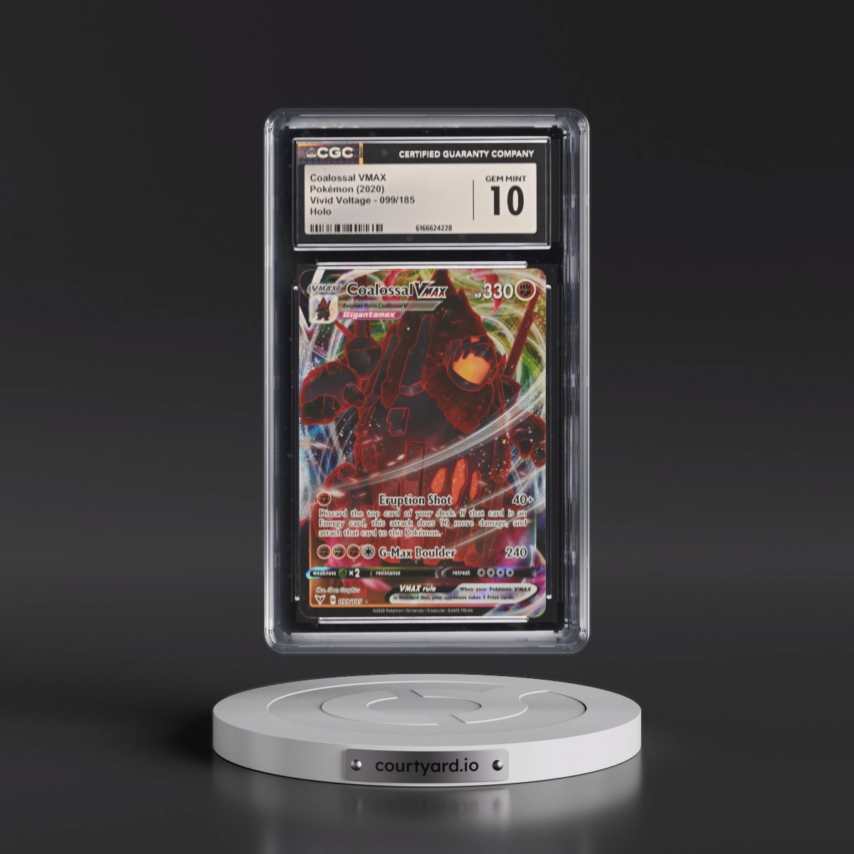 2020 Vivid Voltage #099/185 Coalossal VMAX - Holo (CGC 10 GEM MINT)