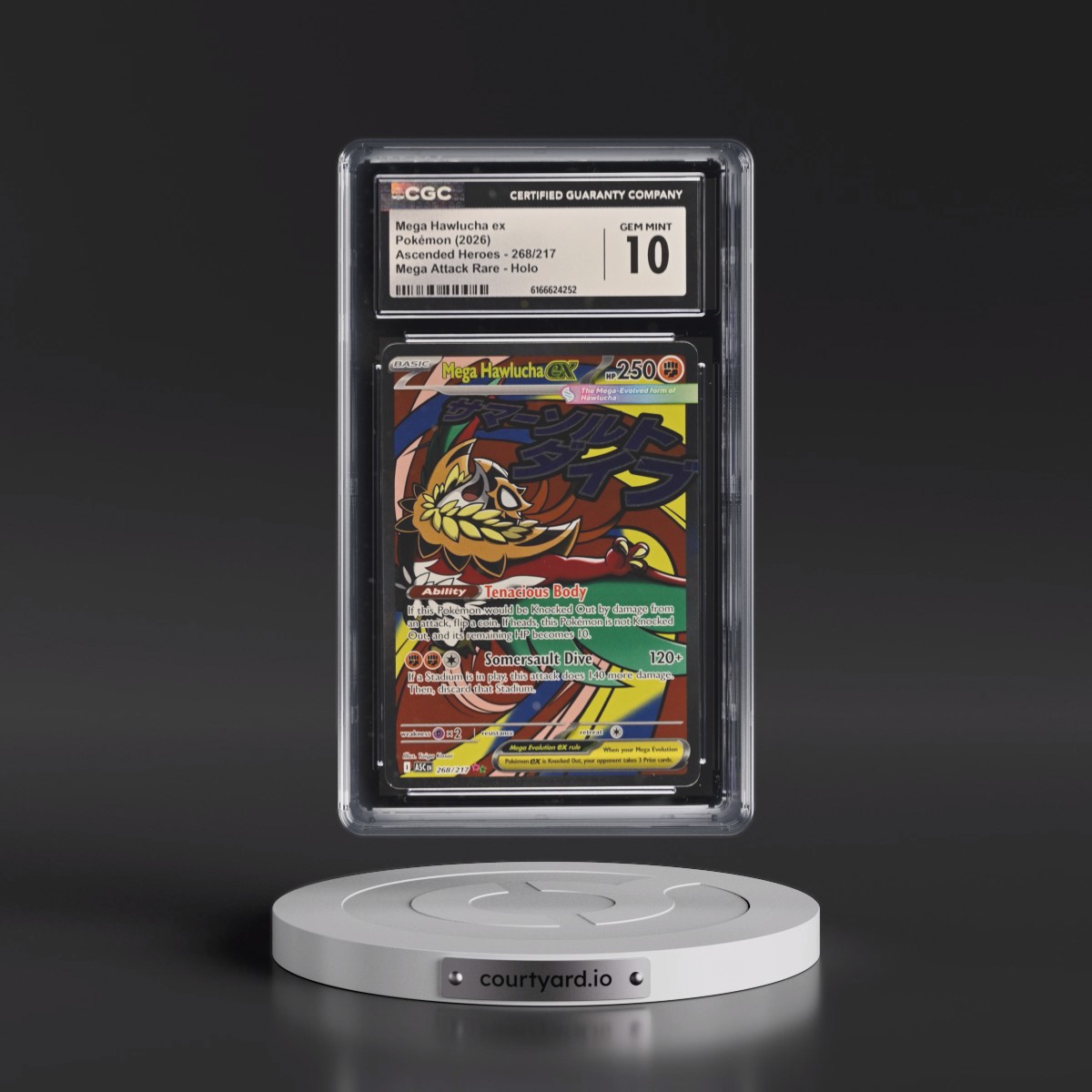 2026 Ascended Heroes - ASC EN #268/217 Mega Hawlucha ex - Mega Attack Rare Holo (CGC 10 GEM MINT)