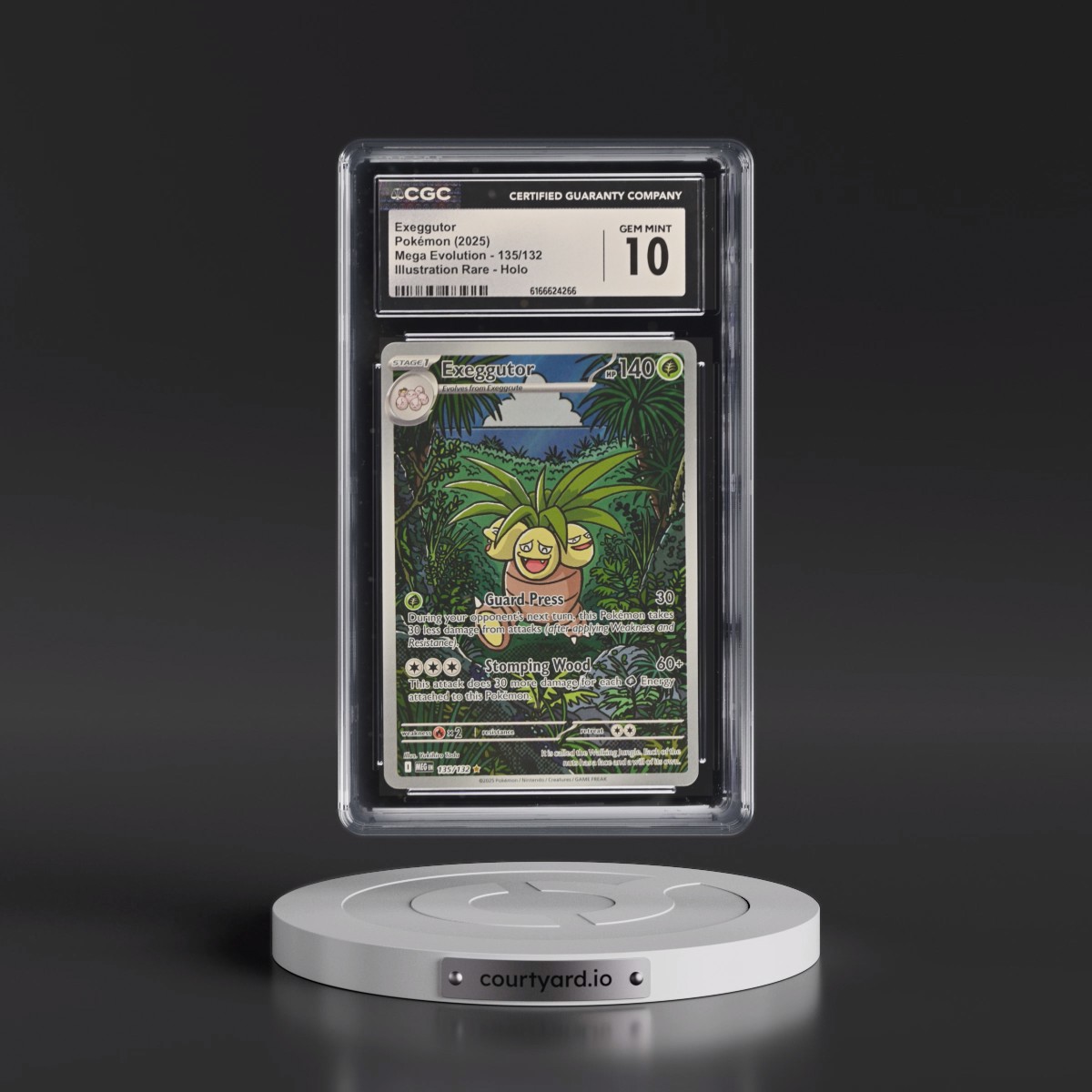 2025 Mega Evolution - MEG EN #135/132 Exeggutor - Illustration Rare Holo (CGC 10 GEM MINT)