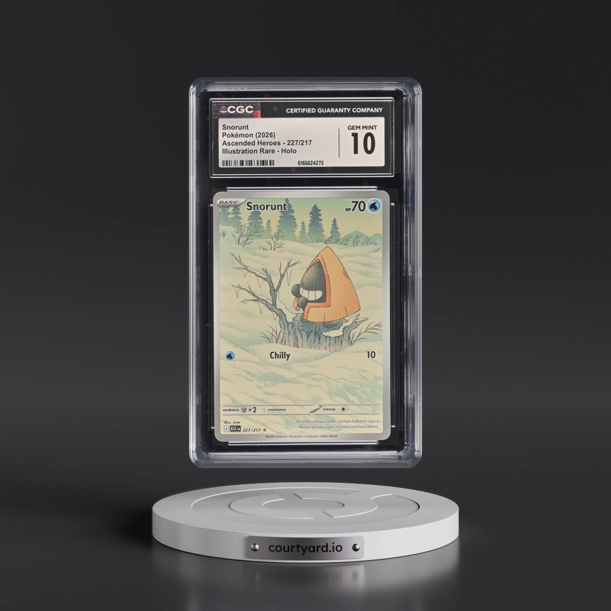 2026 Ascended Heroes - ASC EN #227/217 Snorunt - Illustration Rare Holo (CGC 10 GEM MINT)