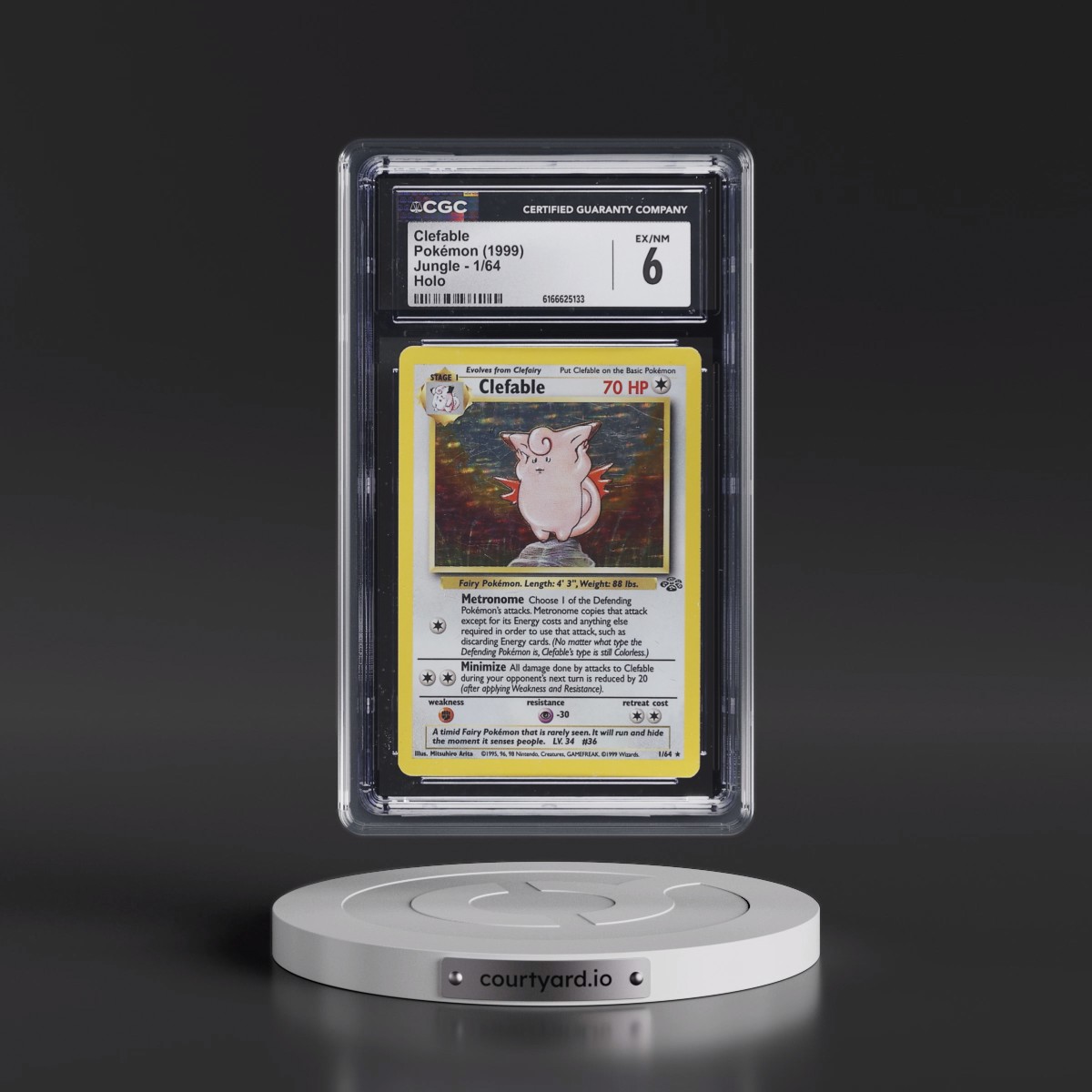 1999 Jungle #1/64 Clefable - Holo (CGC 6 EX-NM)