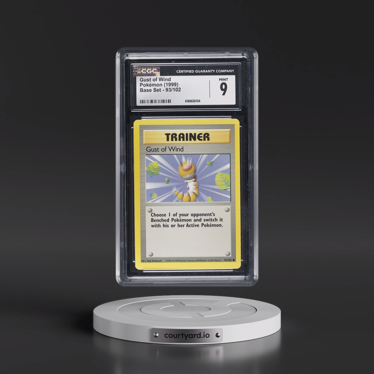 1999 Base Set #93/102 Gust of Wind (CGC 9 MINT)