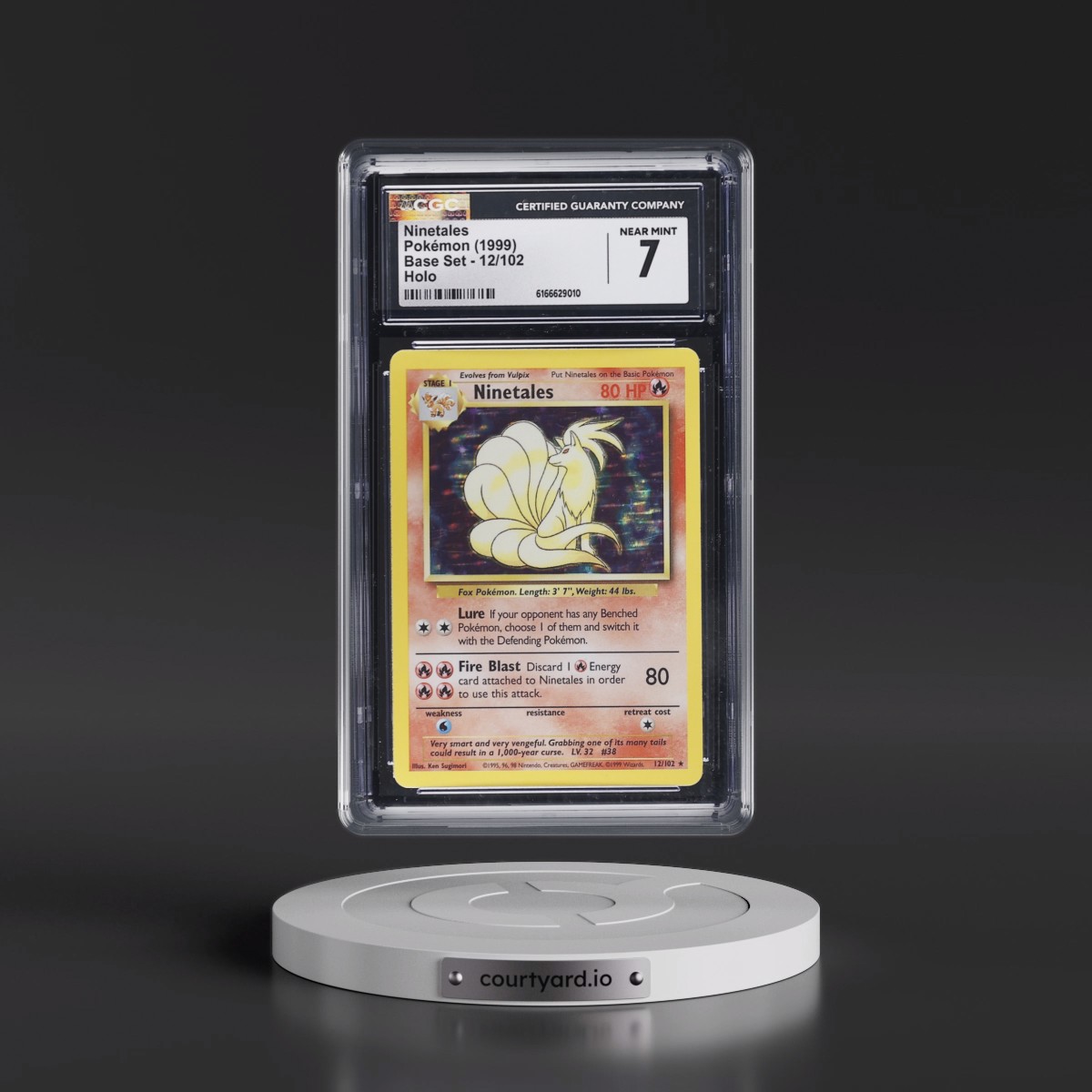 1999 Base Set #12/102 Ninetales - Holo (CGC 7 NM)
