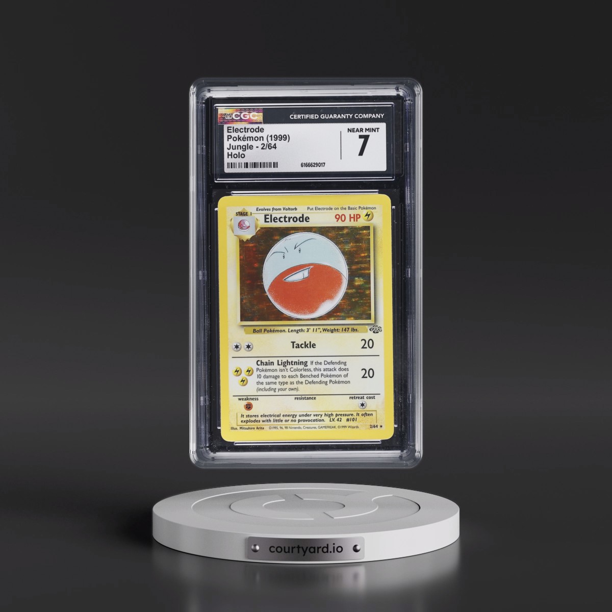 1999 Jungle #2/64 Electrode - Holo (CGC 7 NM)