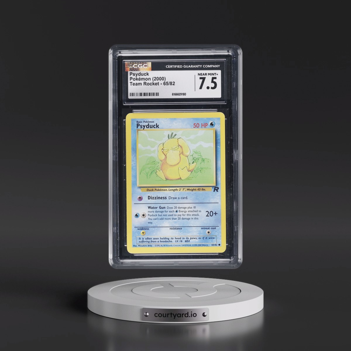1999 Team Rocket Psyduck #65/82 CGC 7.5