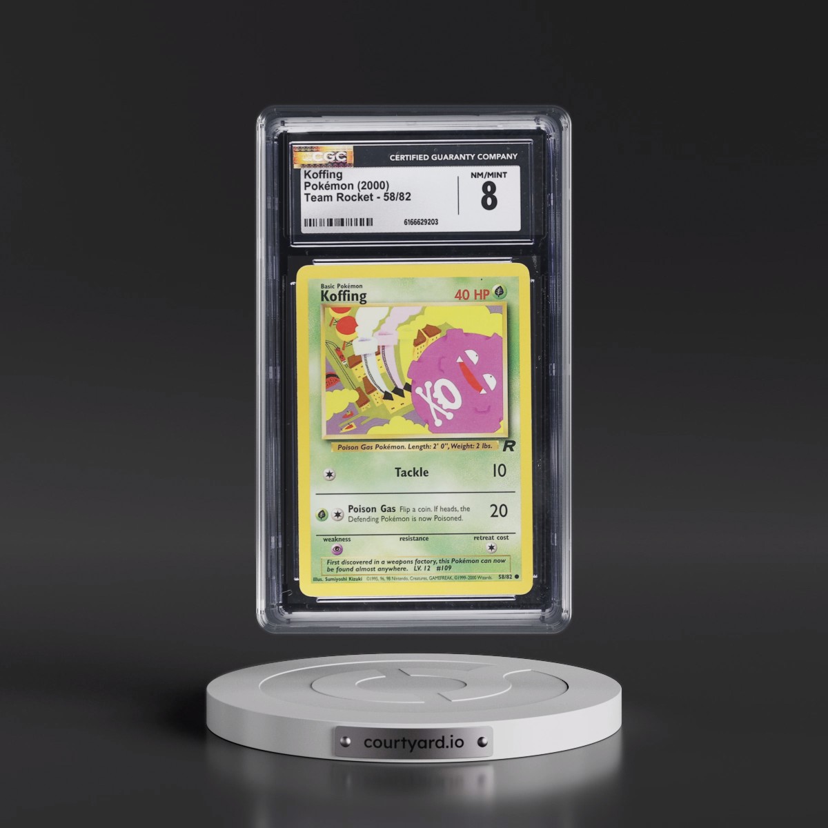 1999 Team Rocket #58/82 Koffing (CGC 8 NM-MT)
