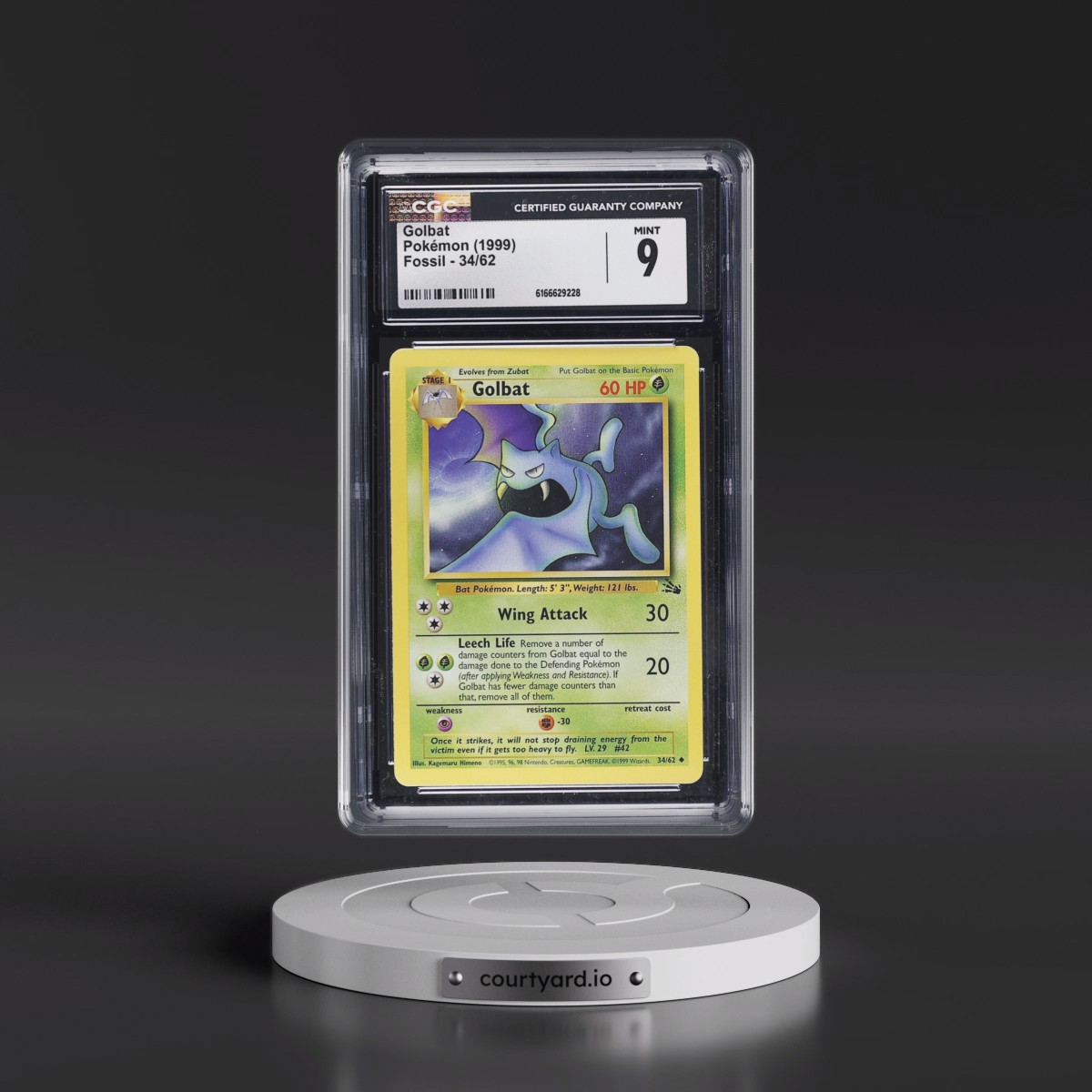 1999 Fossil #34/62 Golbat (CGC 9 MINT)