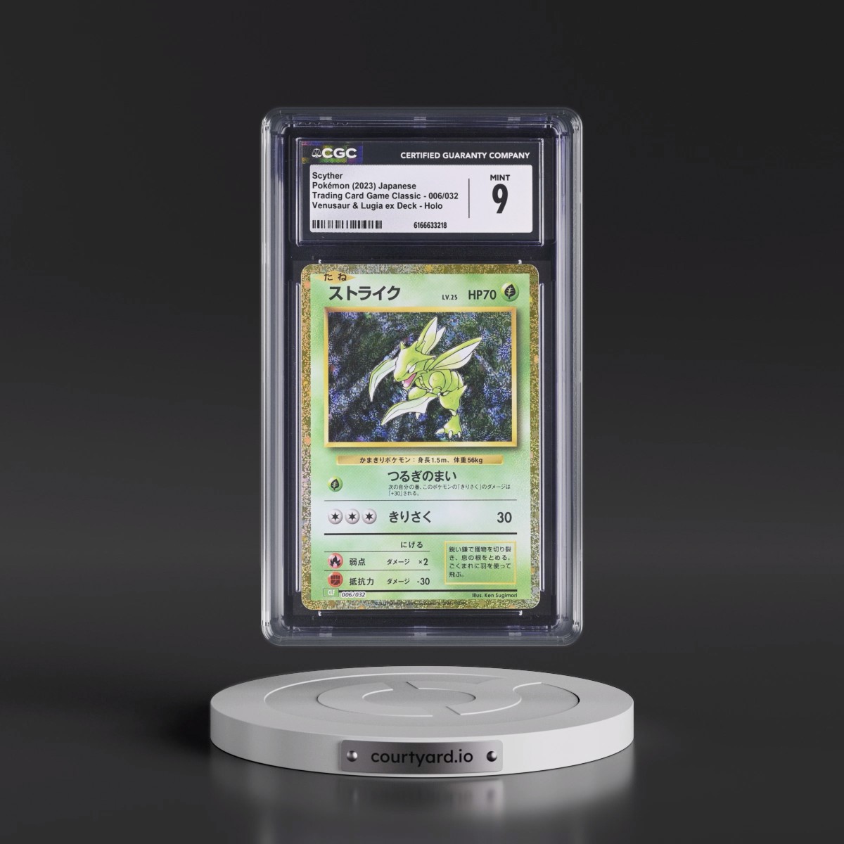 2023 Trading Card Game Classic - CLF, CLL, CLK #006/032 Scyther - Venusaur & Lugia ex Deck - CLF Holo (CGC 9 MINT)