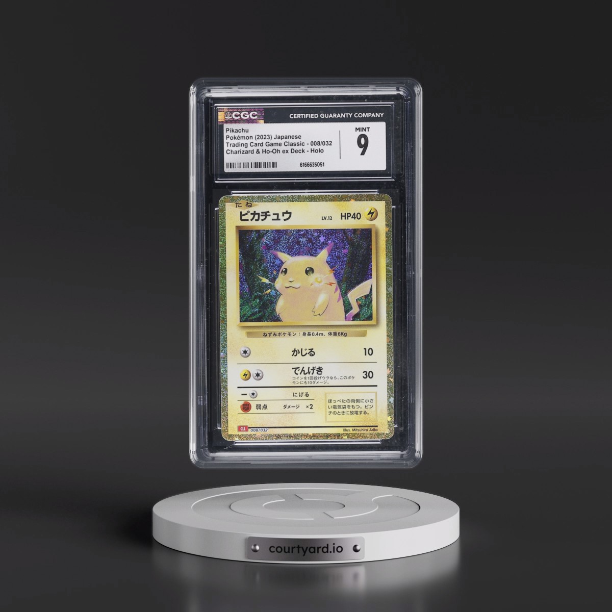 2023 Trading Card Game Classic - CLF, CLL, CLK #008/032 Pikachu - Charizard & Ho-Oh ex Deck - CLL Holo (CGC 9 MINT)