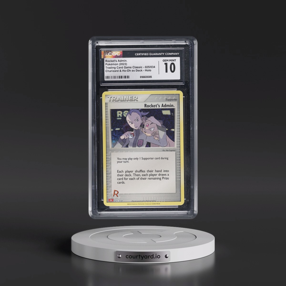 2023 Trading Card Game Classic - CLV, CLC, CLB Rocket's Admin. - Charizard & Ho-Oh ex Deck - CLC Holo #025/034 CGC 10
